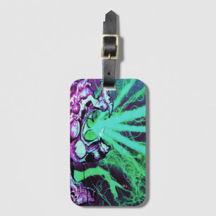 Alien Laser Eyes Art by Travis L Lagasse Flowstone Luggage Tag