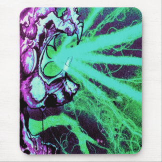 Alien Laser Eyes Art by Travis L Lagasse Flowstone Mouse Pad