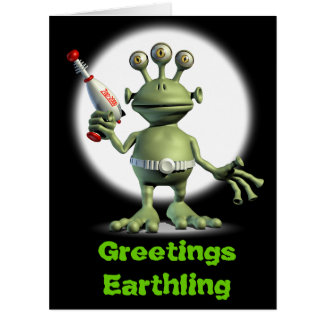 Alien Laser Gun Cards