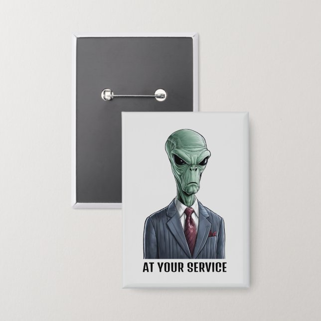 Alien Leader Button (Front/Back)