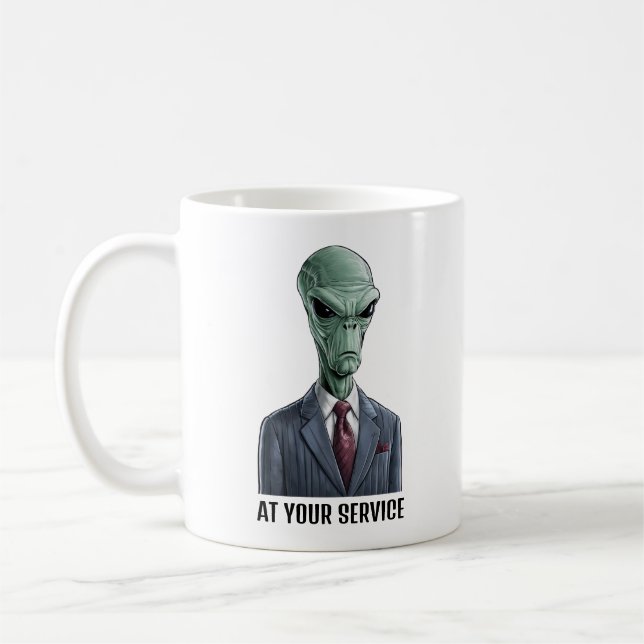 Alien Leader Coffee Mug (Left)