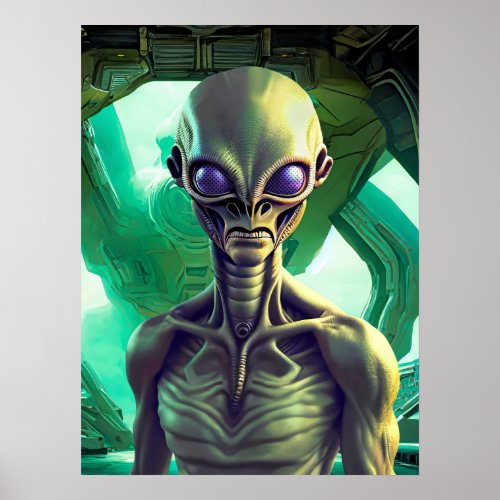 Alien _ Little Green Men Poster 18 x 24