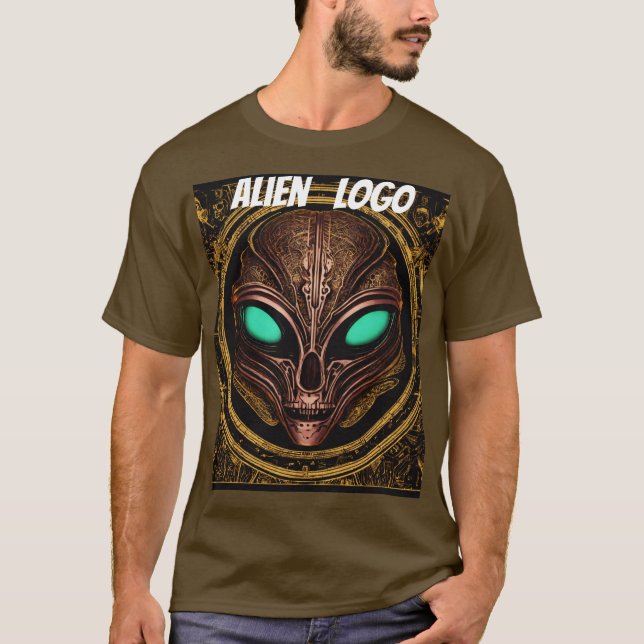 " Alien Logo " designed  T-Shirt (Front)