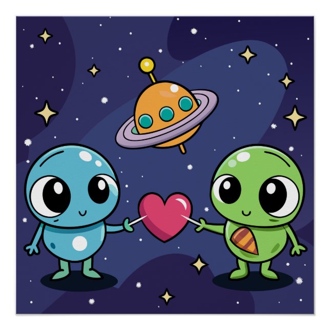 Alien Love Buddies Poster (Front)