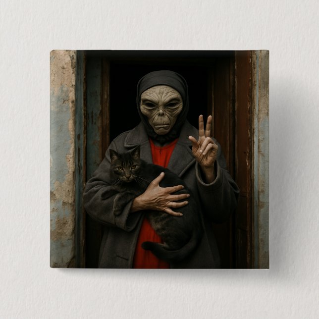 Alien Love Button (Front)