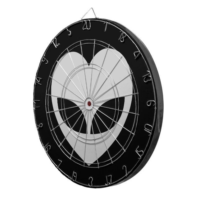 Alien Love Heart Dart Board (Front Right)