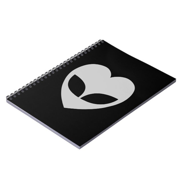 Alien Love Heart Notebook (Left Side)