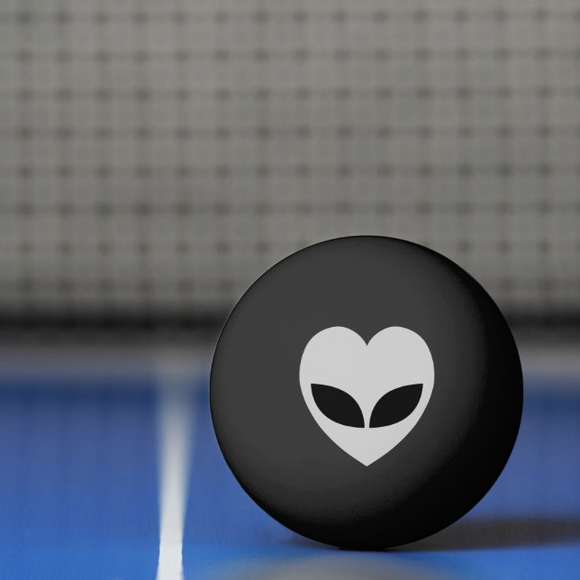 Alien Love Heart Ping Pong Ball (Net)