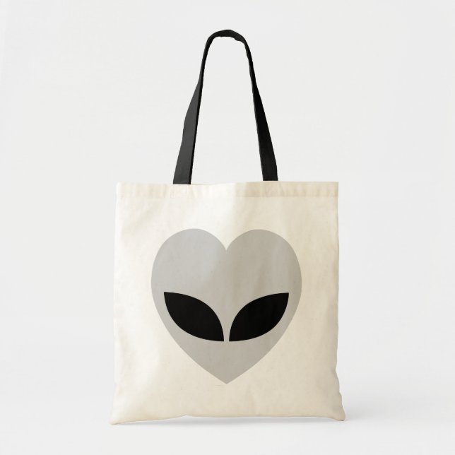 Alien Love Heart Tote Bag (Front)