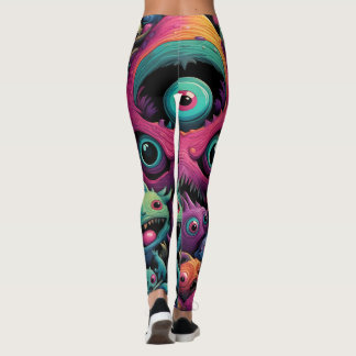 alien love hero funny happy healthy leggings