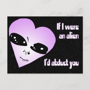 Alien Love Postcard by DnGGreetings at Zazzle