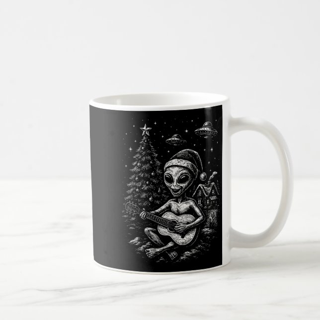 Alien Loves Christmas  Coffee Mug (Right)