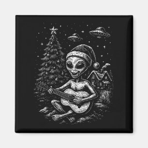 Alien Loves Christmas Magnet