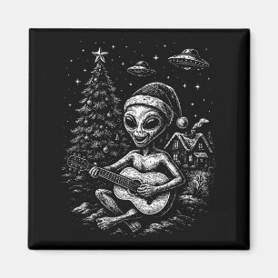 Alien Loves Christmas Magnet