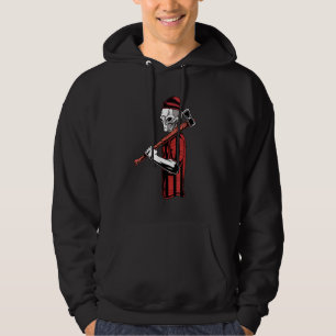 Alien Lumberjack Woodworking Carpenter Hoodie