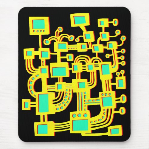 Alien Machine _ Color Mouse Pad