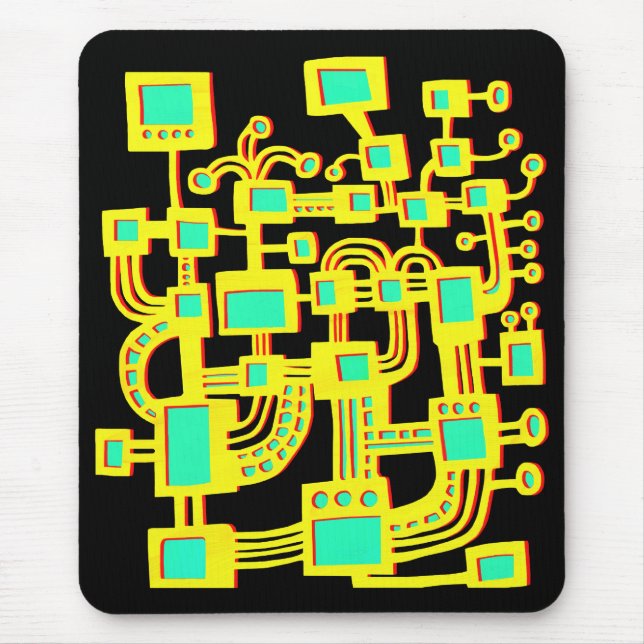 Alien Machine - Color Mouse Pad (Front)