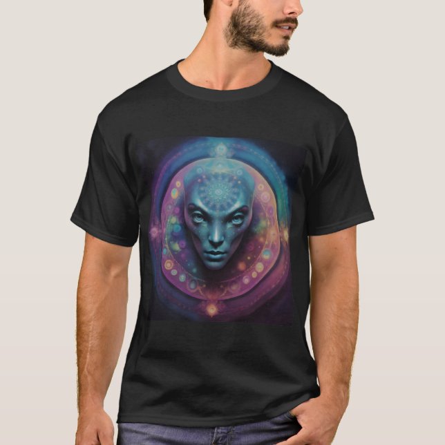 Alien Mandala design tee (Front)