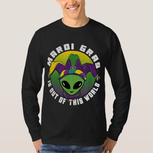 Alien Mardi Gras Is Out of This World T_Shirt