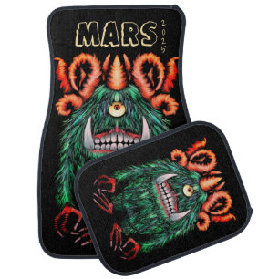 Alien Mars Cyclop Creature Car Floor Mat