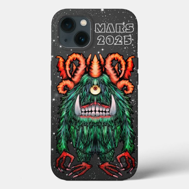 Alien Mars Cyclop Creature Case-Mate iPhone Case (Back)