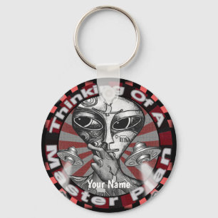 Alien Master Plan keychain