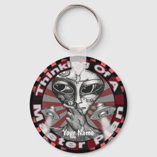 Alien Master Plan keychain