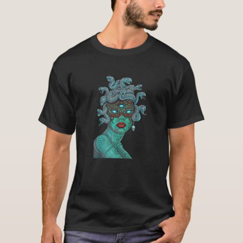 Alien Medusa Emek Artman T_Shirt