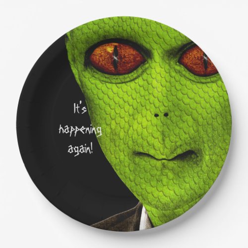 Alien Monster Halloween Party Plates