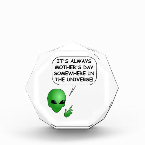 Alien Mothers Day Acrylic Award