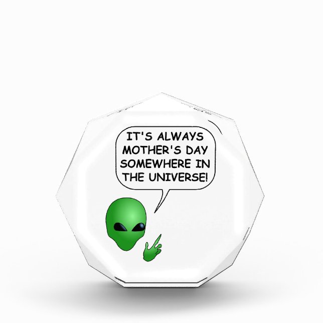 Alien Mother's Day Acrylic Award (Front)