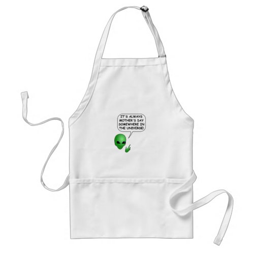 Alien Mothers Day Adult Apron