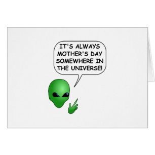 Alien Mother's Day Cards
