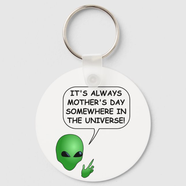 Alien Mother's Day Keychain (Front)