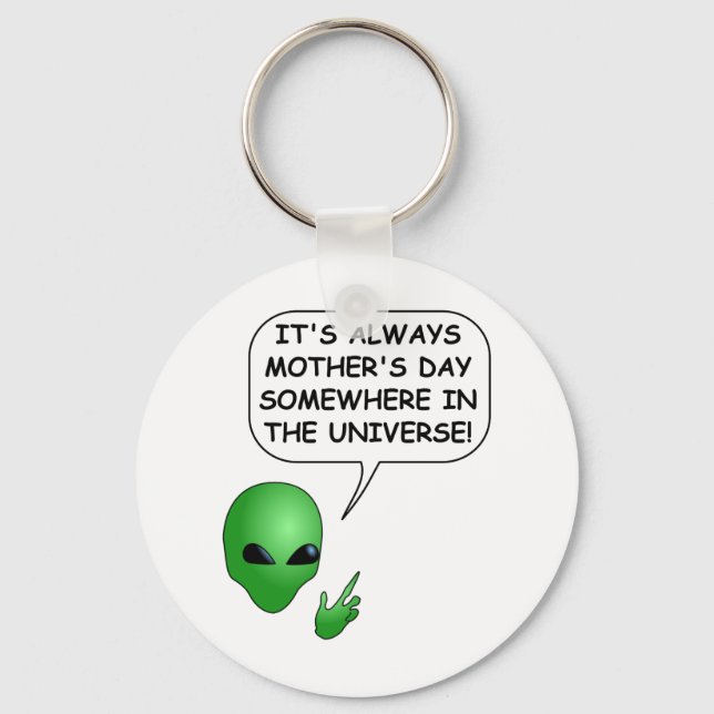 Alien Mother's Day Keychain (Front)