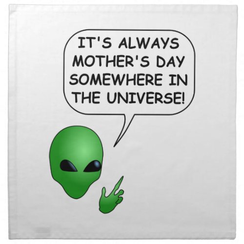 Alien Mothers Day Napkin