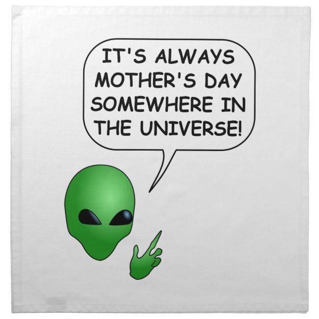 Alien Mother's Day Napkin (Front)