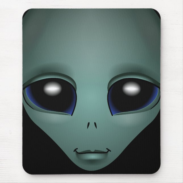 Alien Mouse Pad Cute Alien Mousepads Customize (Front)