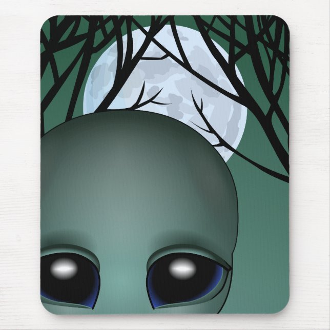 Alien Mouse Pad Cute Alien Mousepads Customize (Front)