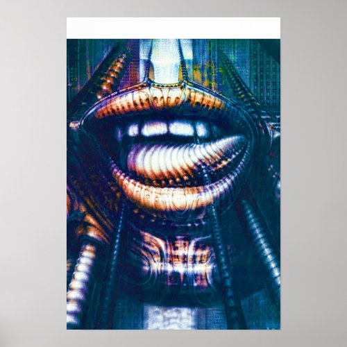 Alien Mouth H R Giger Poster