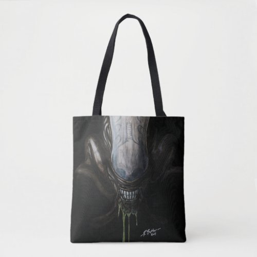 Alien movie monster tote bag