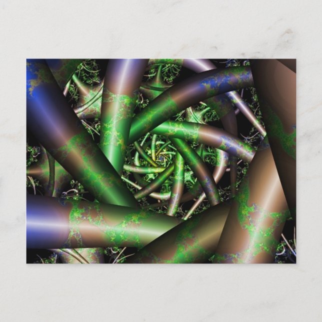 Alien | Multicolor Fractal Art Postcard (Front)