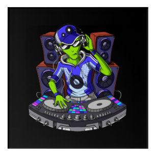 Alien Music DJ Acrylic Print
