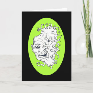 Alien Mutant Virus Get Well Card