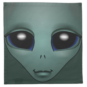Alien Napkins E.T. Cool Alien Grey Napkins & Decor