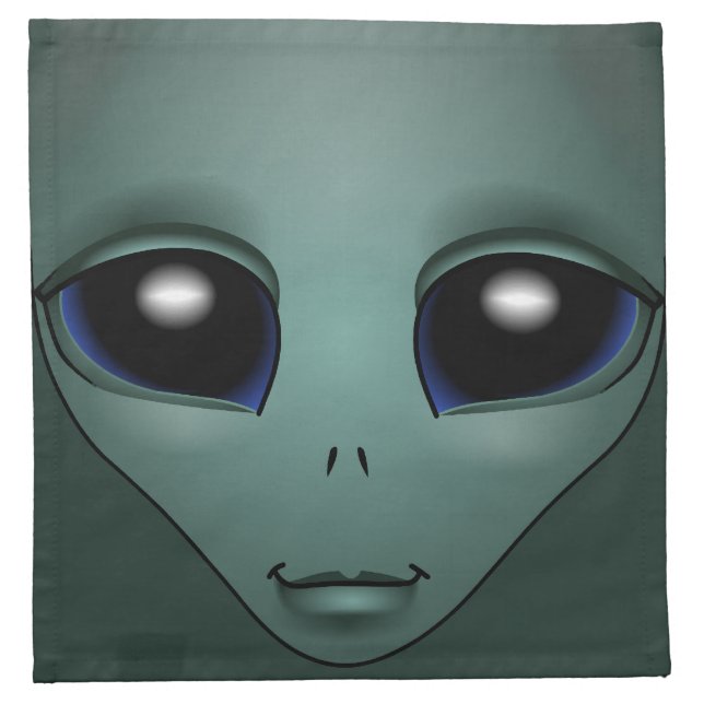 Alien Napkins E.T. Cool Alien Grey Napkins & Decor (Front)