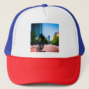 Alien nature earth digital art poster trucker hat