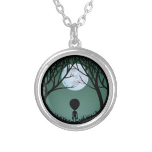 Alien Necklace Grey Alien Gifts ET Alien Keepsake