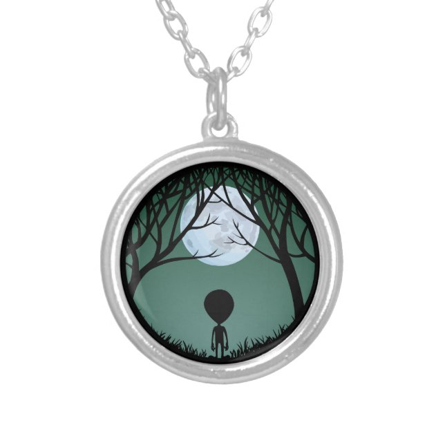 Alien Necklace Grey Alien Gifts ET Alien Keepsake (Front)