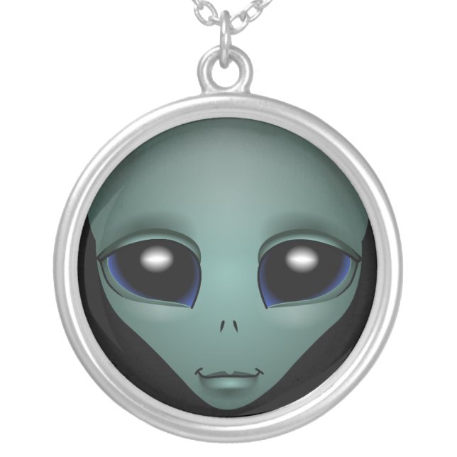Alien Necklace Grey Alien Gifts ET Alien Keepsake (Front)